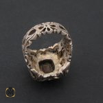 3 انگشتر فیروزه نیشابور مردانه شاهانه رکاب دست ساز - کد 8568 - تصویر 3