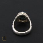 3 انگشتر فیروزه نیشابور مردانه خوش طبع رکاب دست ساز - کد 8569 - تصویر 3