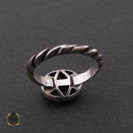 انگشتر عقیق قرمز اسپرت - کد 8380 - تصویر 3