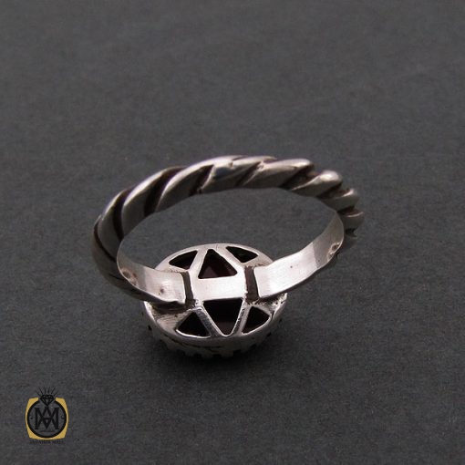 انگشتر عقیق قرمز اسپرت - کد 8380 - تصویر 3