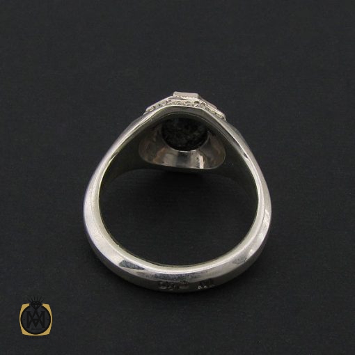 3 انگشتر فیروزه نیشابور مردانه رکاب هنر دست استاد شرفیان - کد 8578 - تصویر 3