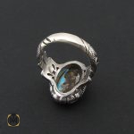 3 انگشتر فیروزه نیشابور مردانه ارزشمند - کد 8581 - تصویر 3