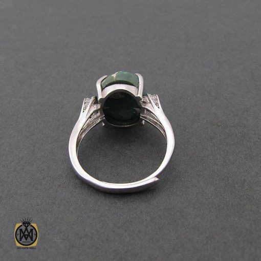 انگشتر فیروزه نیشابور زنانه طرح نوژان - کد 2091 - تصویر 3