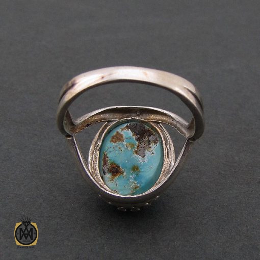 انگشتر فیروزه نیشابور زنانه طرح مهدیس - کد 2071 - تصویر 3