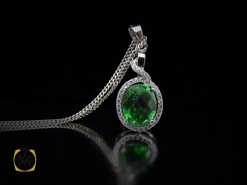 مدال نقره زنانه طرح آوین - کد 3060 - تصویر 5