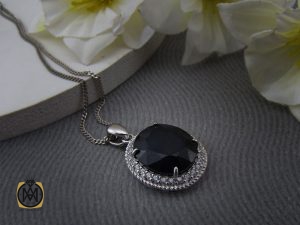 3072 مدال یاقوت کبود زنانه طرح آرمانا - کد 3072 - تصویر 5