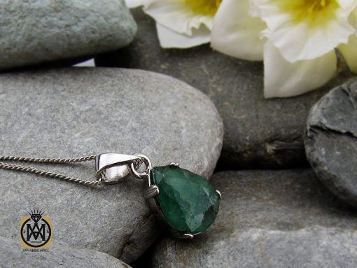 مدال زمرد زنانه طرح درسا - کد 3080 - تصویر 5