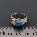 انگشتر فیروزه نیشابوری مردانه اصل و معدنی - کد 8395 - تصویر 4