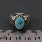4 انگشتر فیروزه نیشابوری مردانه - کد 8398 - تصویر 4