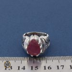 انگشتر یاقوت سرخ آفریقایی مردانه - کد 8405 - تصویر 4