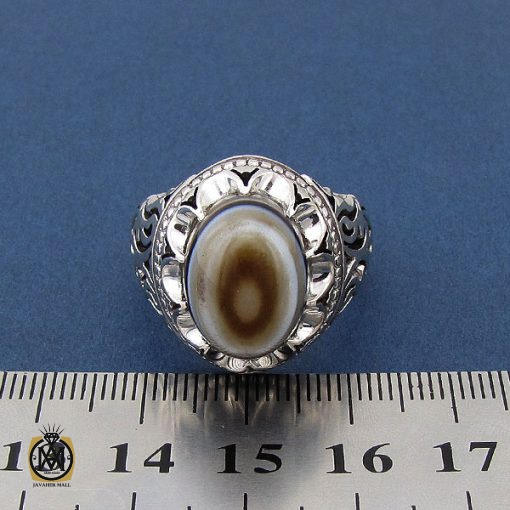 انگشتر عقیق باباقوری مردانه - کد 8410 - تصویر 4