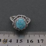 4 انگشتر فیروزه نیشابوری زنانه طرح غزل - کد 2076 - تصویر 4