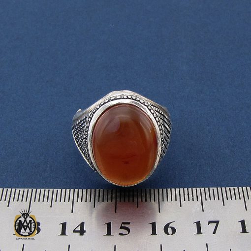 انگشتر عقیق یمن مردانه - کد 8419 - تصویر 4