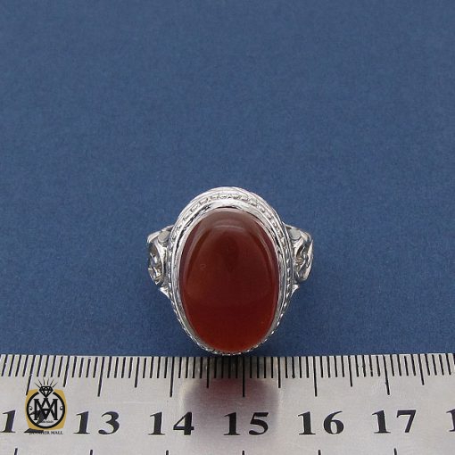 انگشتر عقیق یمن مردانه - کد 8420 - تصویر 4