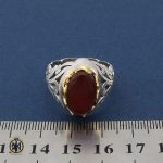 انگشتر عقیق یمن مردانه - کد 8425 - تصویر 4