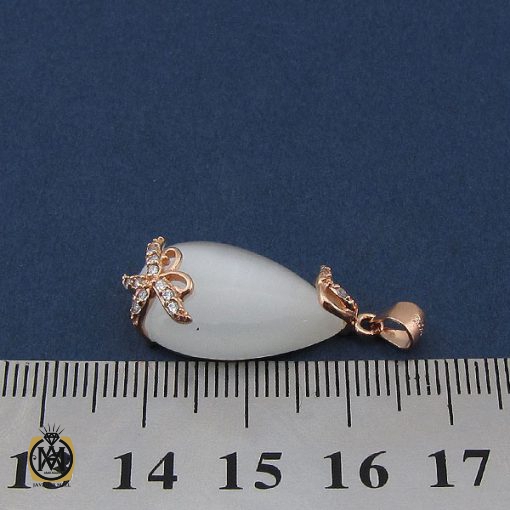 مدال چشم گربه زنانه طرح مرجان - کد 3051 - تصویر 4