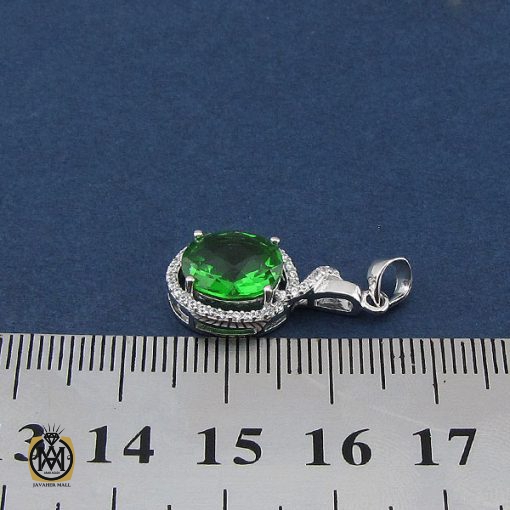 مدال نقره زنانه طرح آوین - کد 3060 - تصویر 4