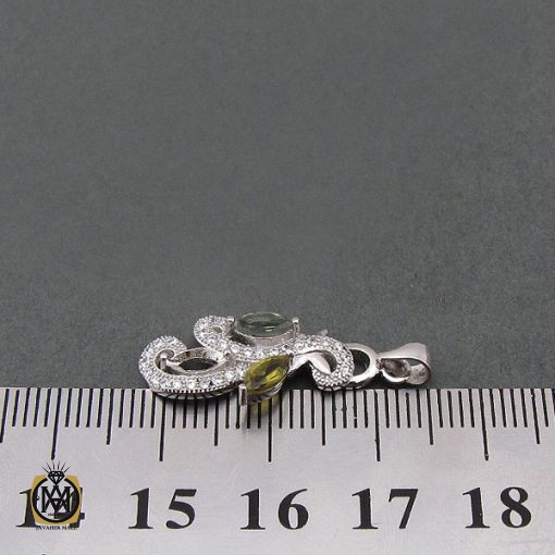 مدال تورمالین زنانه طرح الین - کد 3065 - تصویر 4