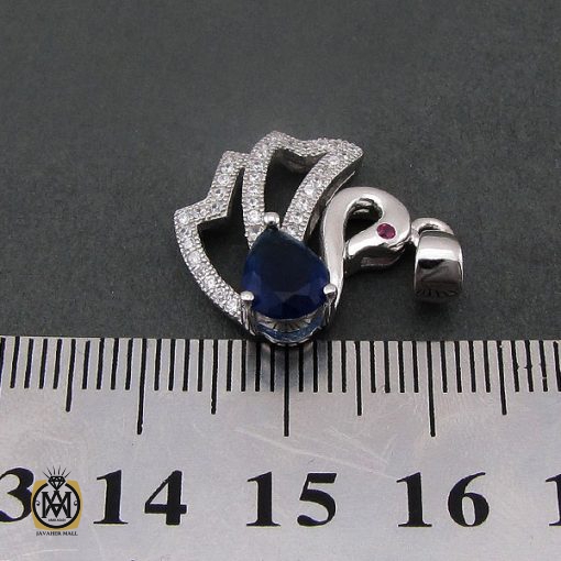 مدال نقره زنانه طرح قو - کد 3069 - تصویر 4