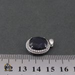 4 مدال یاقوت کبود زنانه طرح آرمانا - کد 3072 - تصویر 4