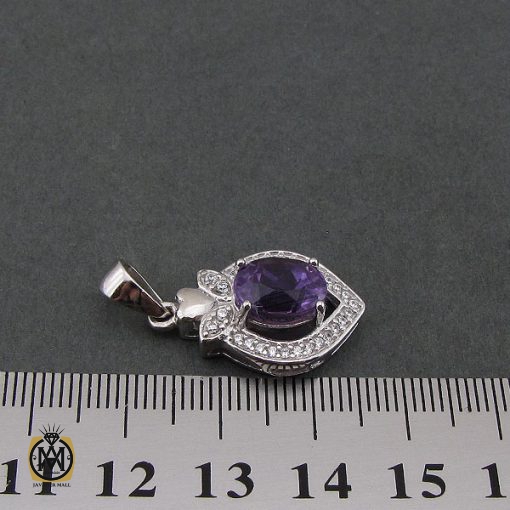 مدال آمتیست زنانه طرح آوین - کد 3073 - تصویر 4