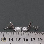 4 گوشواره نقره زنانه طرح آفرین - کد 5038 - تصویر 4