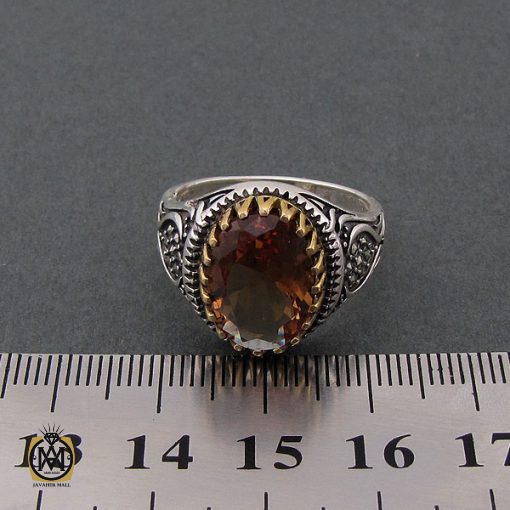 انگشتر زولتنایت و مارکازیت مردانه - کد 8429 - تصویر 4