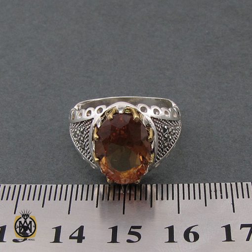 انگشتر زولتنایت و مارکازیت مردانه - کد 8434 - تصویر 4