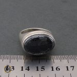 انگشتر حدید سینی با حکاکی کف العباس مردانه – کد 8443 - تصویر 4