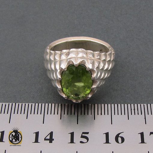 انگشتر زبرجد مردانه دست ساز - کد 8460 - تصویر 4