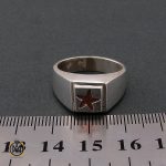 انگشتر نقره حرزدار استاد ضابطی مردانه - کد 8471 - تصویر 4