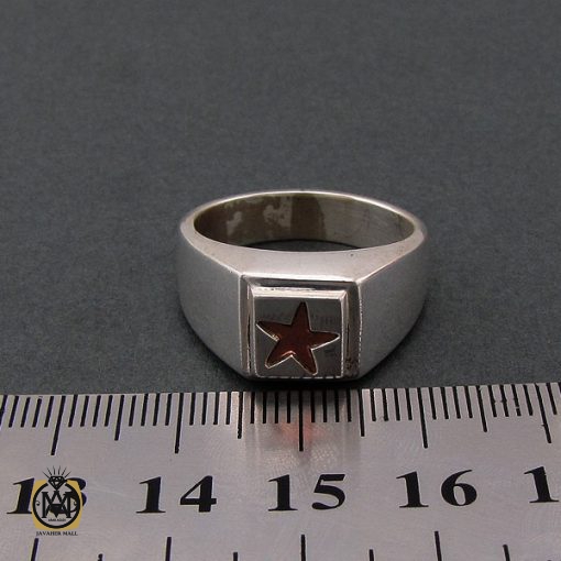انگشتر نقره حرزدار استاد ضابطی مردانه - کد 8471 - تصویر 4