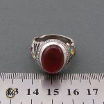 انگشتر عقیق یمن، زمرد و یاقوت مردانه – کد 8477 - تصویر 4