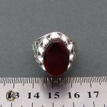 4 انگشتر عقیق یمن ارزشمند و زمرد مردانه - کد 8483 - تصویر 4
