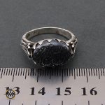 4 انگشتر حدید سینی با حکاکی ان الله بالغ امره مردانه - کد 8363 - تصویر 4
