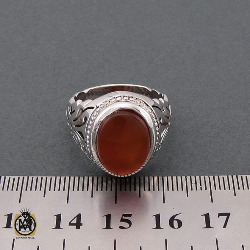 4 انگشتر عقیق یمن مردانه دست ساز - کد 8510 - تصویر 4