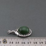 مدال یشم زنانه طرح فرخنده - کد 3100 - تصویر 4