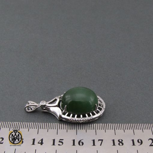 مدال یشم زنانه طرح فرخنده - کد 3100 - تصویر 4