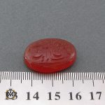 4 نگین عقیق یمن با حکاکی احب الله من احب حسین - کد 9018 - تصویر 5