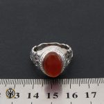 انگشتر عقیق یمن با حکاکی شرف الشمس مردانه  - کد 8519 - تصویر 4