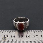 انگشتر عقیق یمن مردانه رکاب هنر دست استاد قاسمی - کد 8521 - تصویر 4