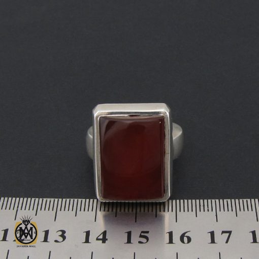 انگشتر عقیق یمن مردانه رکاب هنر دست استاد قاسمی - کد 8523 - تصویر 4