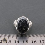 4 انگشتر حدید سینی با حکاکی ان الحسین مصباح الهدی وسفینه النجاه مردانه - کد 8373 - تصویر 4