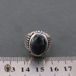 4 انگشتر حدید سینی با حکاکی عین علی مردانه - کد 8374 - تصویر 4