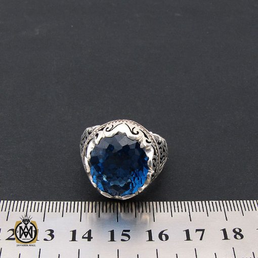 انگشتر توپاز لندن مردانه مرغوب و ارزشمند - کد 8533 - تصویر 4