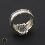 4 انگشتر موزانایت مردانه رکاب هنر دست استاد باقرزاده - کد 8562 - تصویر 3