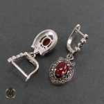 4 سرویس عقیق و مارکازیت زنانه طرح لاله - کد 7041 - تصویر 4