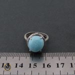 4 انگشتر فیروزه نیشابوری زنانه طرح درنا - کد 2082 - تصویر 4