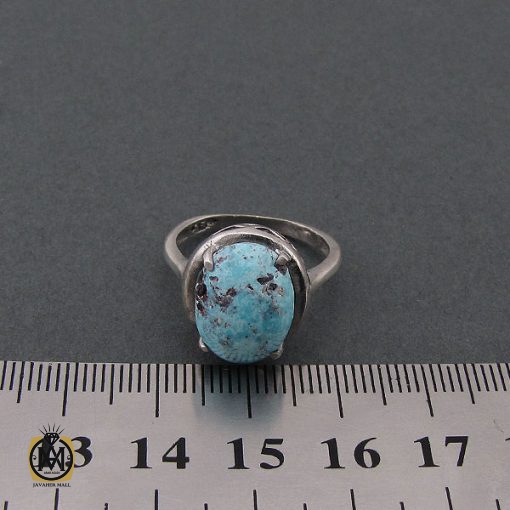 انگشتر فیروزه نیشابور زنانه طرح پریزاد - کد 2085 - تصویر 4