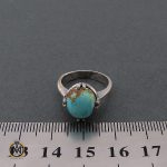 4 انگشتر فیروزه نیشابوری زنانه طرح نیلی - کد 2089 - تصویر 4